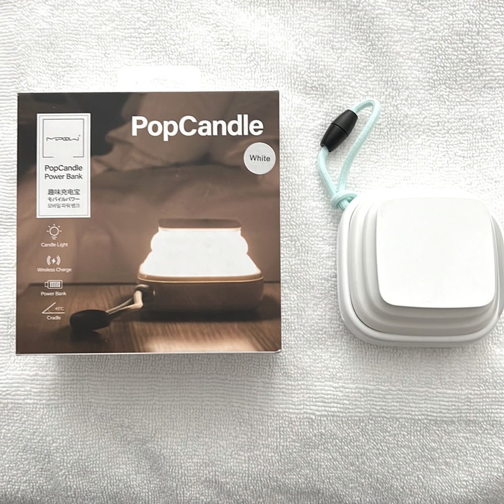 MIPOW PopCandle 10000mAh Qi Wireless Power Bank / Night Light Feature